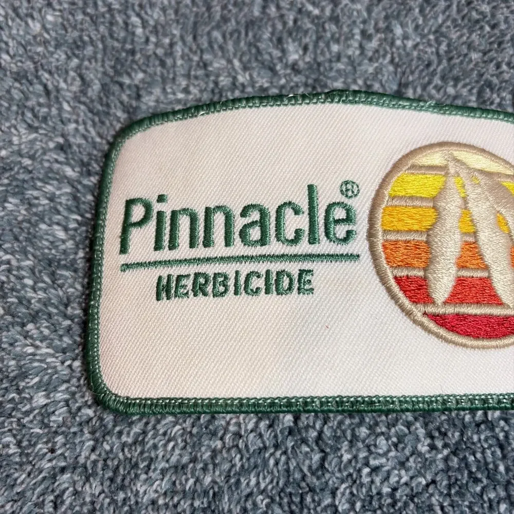 Vtg PINNACLE HERBICIDE Farmer / Agriculture Advertising Patch multi colored